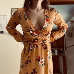 Beautiful yellow floral dress